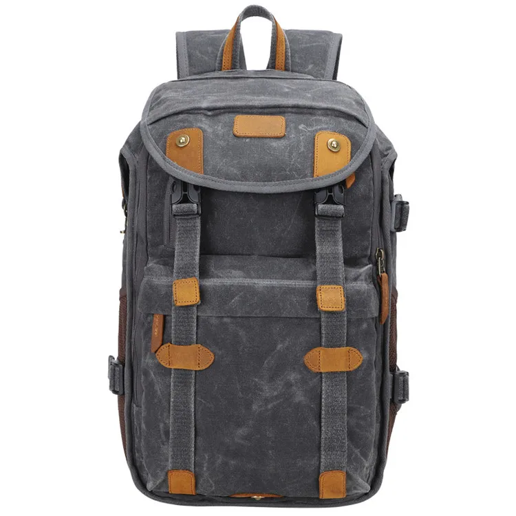 cushioning dslr camera bags backpack waterproof mens laptop photography backpack waxed canvas travel business backpack bags free global shipping