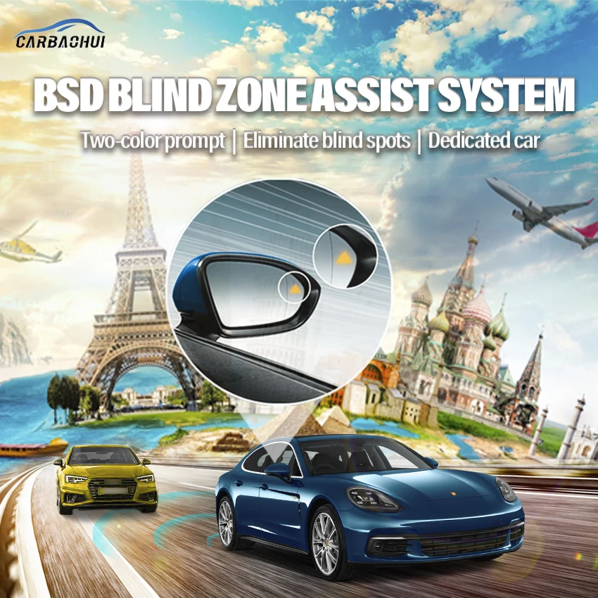 

Millimeter Wave Radar blind spot detection system BSD BSA BSM Monitoring Change Lane Parking assist For Porsche Panamera 2012-21