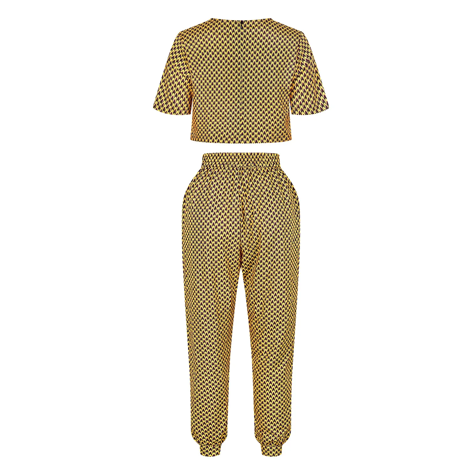 Модная африканская одежда новинка 2020 топ с принтом Дашики из Анкары и брюки