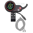 Панель управления для электровелосипеда, светодиодный дисплей 24 В36 В48 В60 в, с дроссельной заслонкой, 2 в 1, спидометр, панель управления для электрического велосипеда, скутера, электровелосипеда