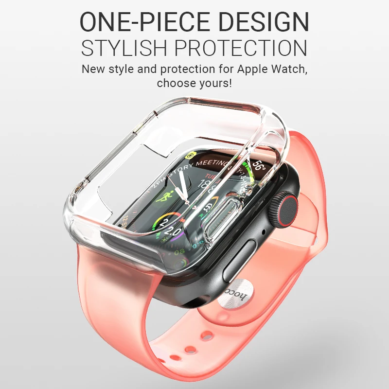 hoco ремешок для Apple watch часов с защитным чехлом мужской браслет женский спортивный