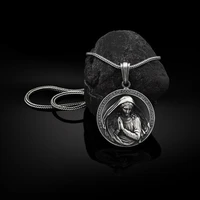 religious series christianity virgin mary prayer catholic retro men and women pure tin pendant necklace tag chain necklaces