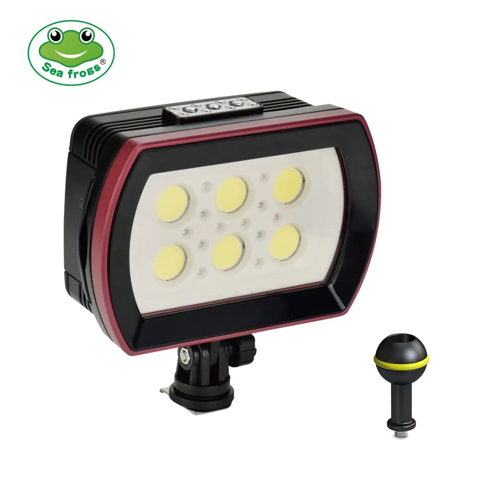 

Seafrogs 6000Lm IPX8 40M Waterproof LED Camera Phone Fill Light Flash Underwater Diving Photography Lighting Accessory SL- 22
