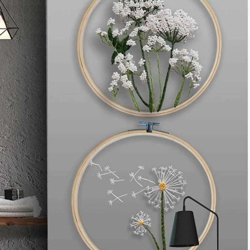 

Набор для вышивания с инструкциями 1 Набор ниток 1 тканевые обручи для вышивки LAD-sale