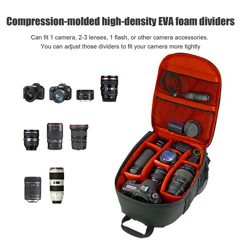 waterproof slr dslr camera bag outdoor carrying digital camera case backpack for canon sony nikon durable camera accessories free global shipping