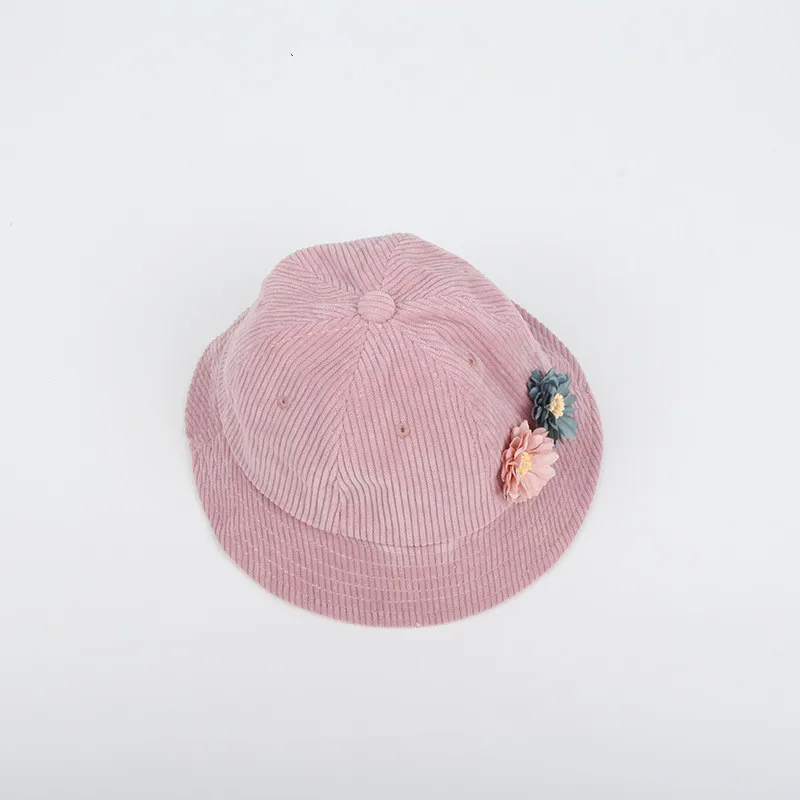 Осень зима 2019 Вельветовая шляпа ведро с цветочным рисунком Рыбацкая уличная