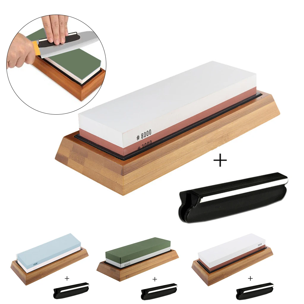 Профессиональный кухонный нож точилка Камень двухсторонний белый корунд