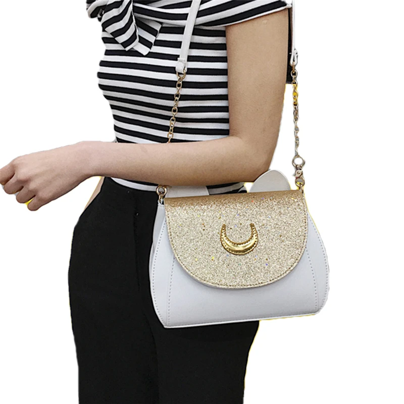 Женские сумки через плечо с блестками и луной длинные кожаные рюкзаки | Багаж