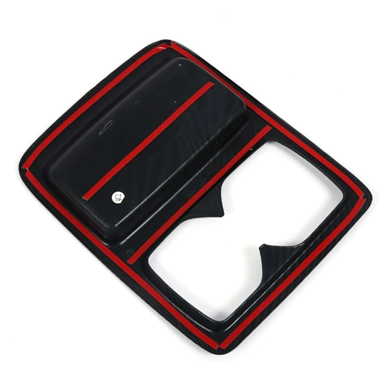

Carbon Fiber Style Rear Seat Water Cup Holder Cover Trim for Honda Accord 2018