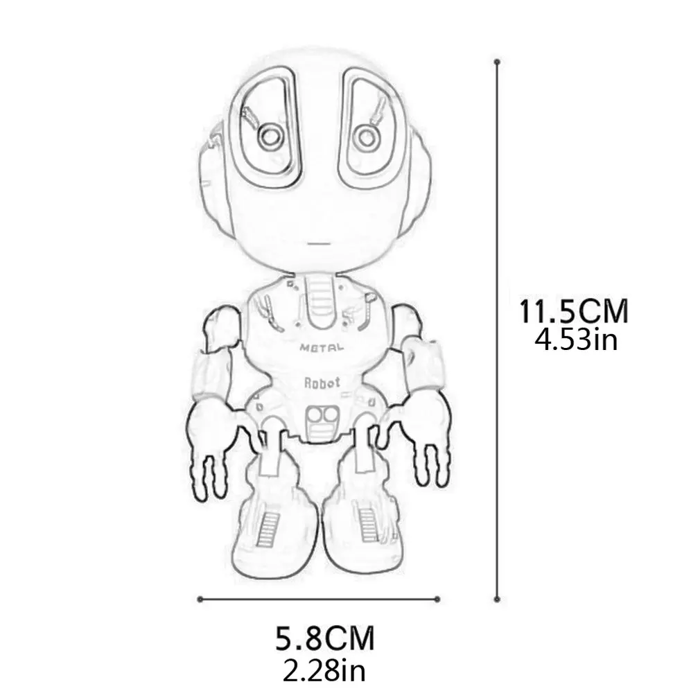 

Mini Robot Talking Robot Toy Kids Toys Mini Talking Robots Travel Toys Robot Body Led Lights Boy'S Toy