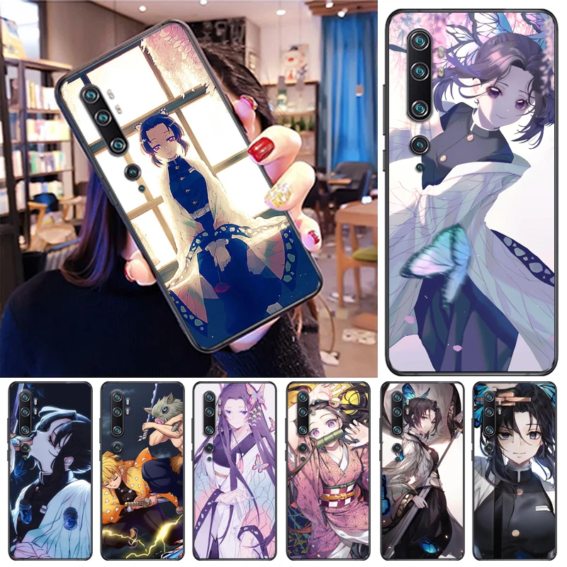 

Demon Slayer Agatsuma Zenitsu Kimetsu No Yaiba Kamado Tanjirou Kamado Nezuko Phone Case For Xiaomi CC9e CC9 Pro Cases