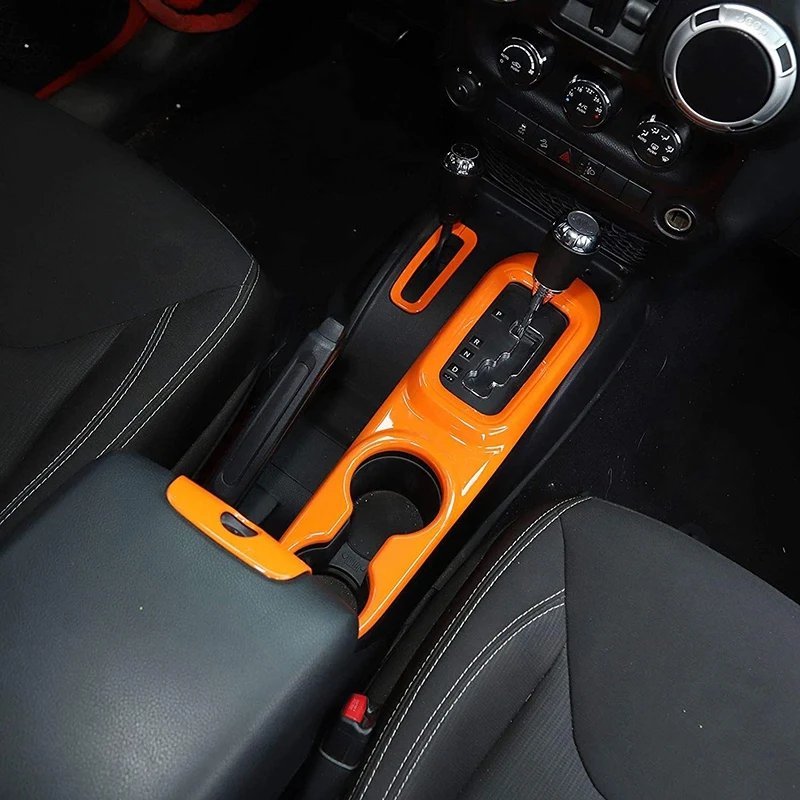 

Center Console Cup Holder Gear for 2011-2017 Jeep Wrangler JK, ABS 3Pcs