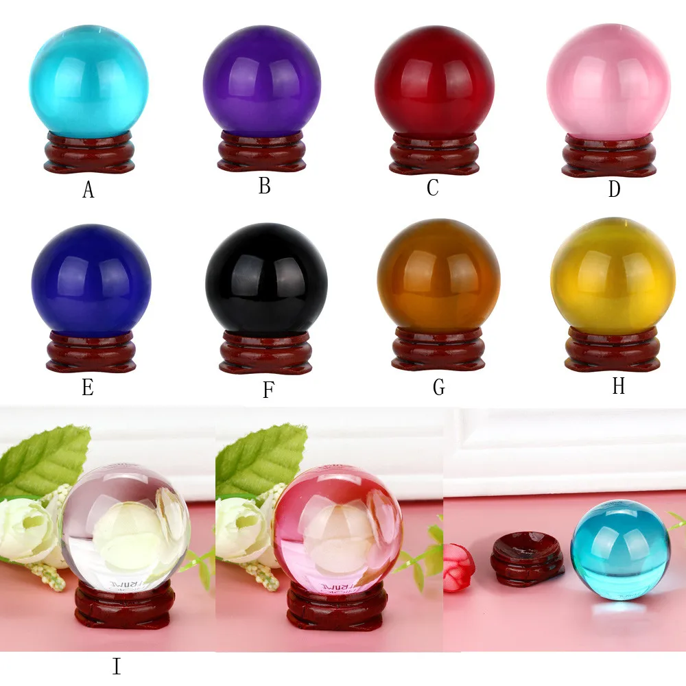 Лидер продаж магический шар из натурального кварца исцеляющий и подставка