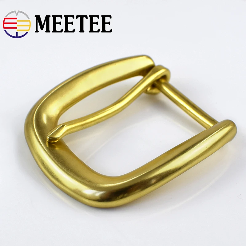 Meetee ID 35 мм 1/2 шт. Мужская пряжка для ремня из чистой латуни женские повседневные