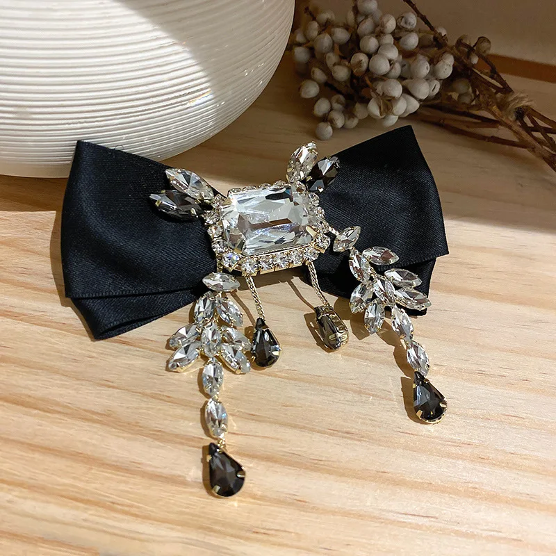 

Vintage bowknot crystal hair clip hair clip headpiece tassel hair accessories claw clip elastique barette cheveux fille fille