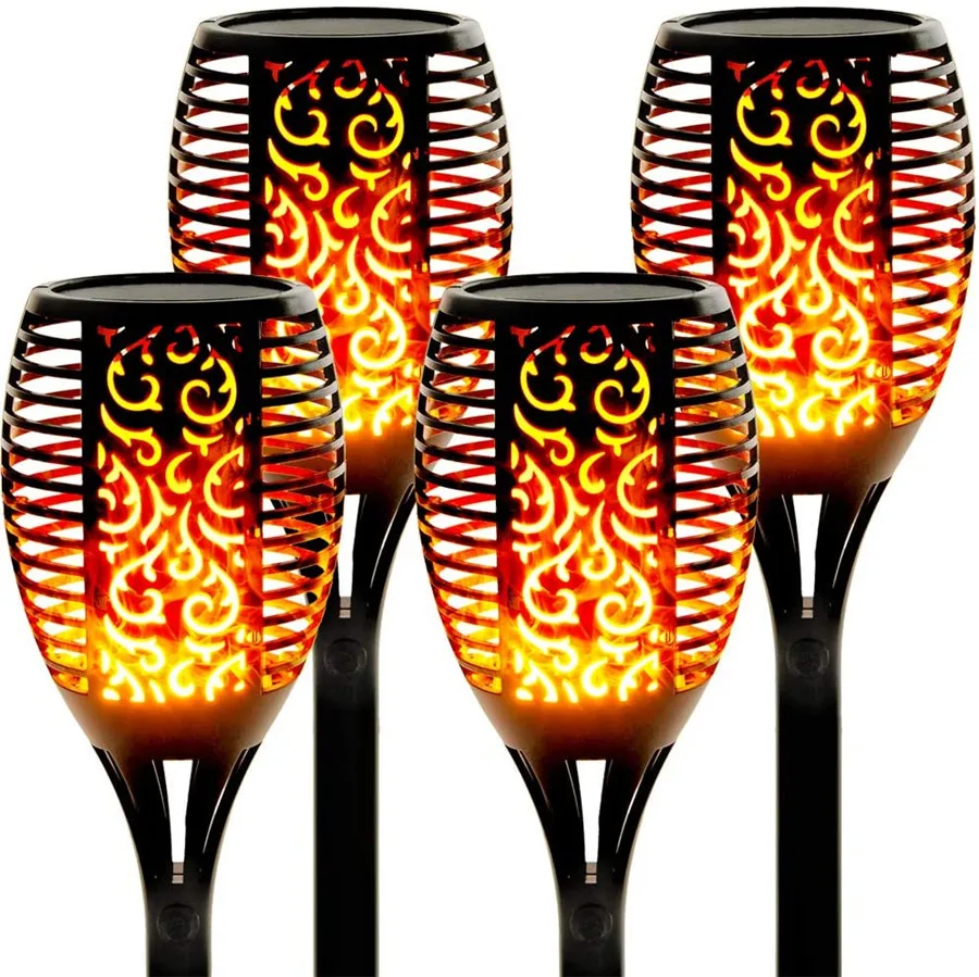 

96 LED Waterproof Flickering Flame Solar Torch Light Landscape Solar Dancing Flame Light Outdoor Garden Pathway Lawn Lamps