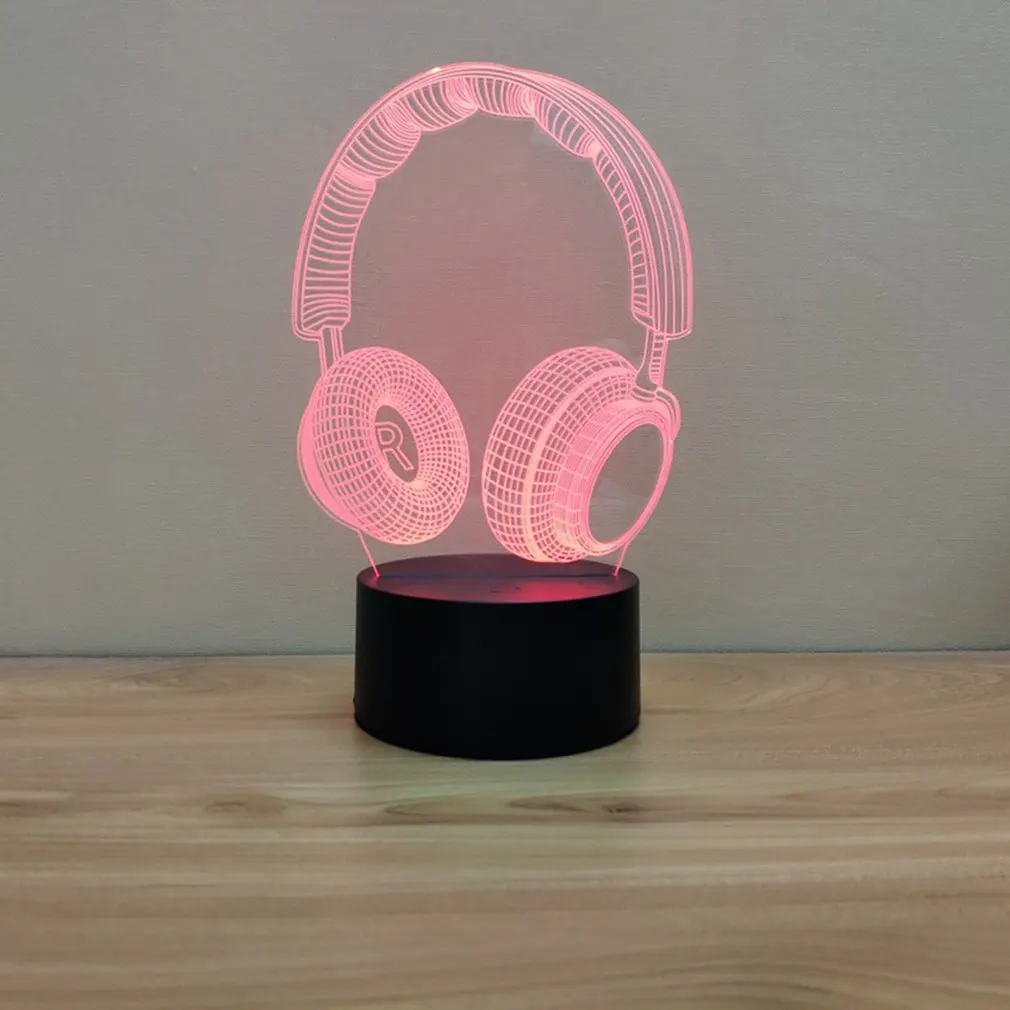 Ретро моделирующий красочный сенсорный 3D ночной светильник креативная