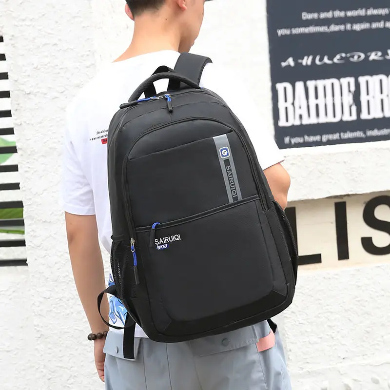 New Waterproof Men Backpack High School Student College  Bag Male Notebook Computer Casual Outdoor Travel Backpack Wholesale