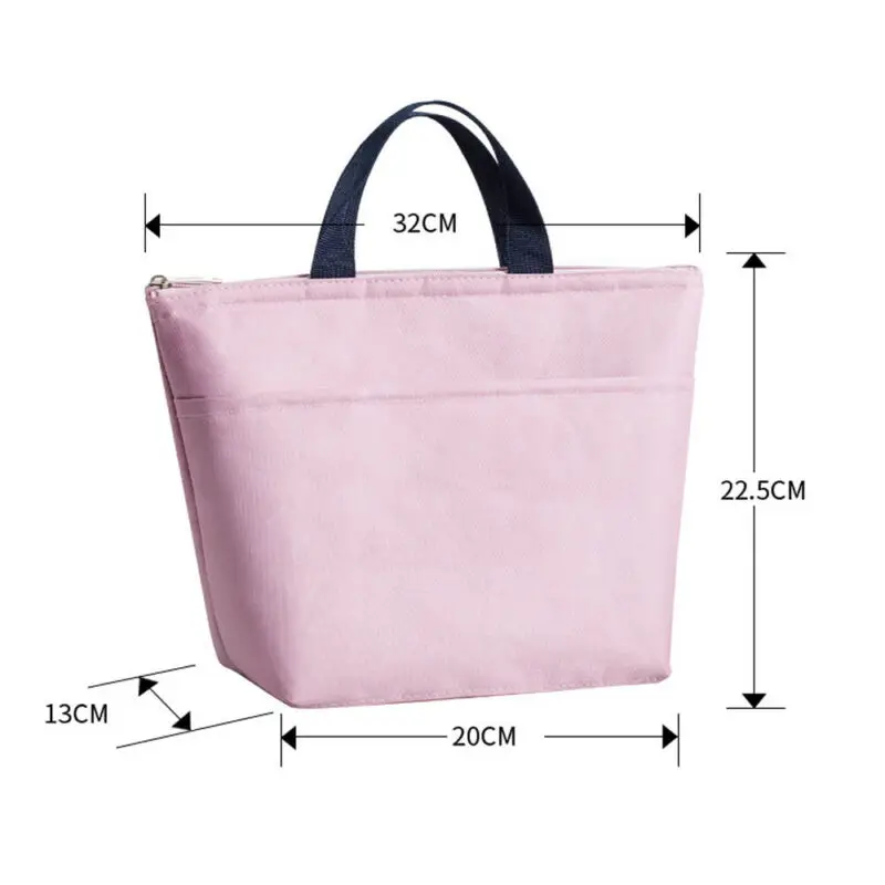

Portable Lunch Bag Insulation Thermal Waterproof Oxford Food Container Tote Handbag Lunch Bags Picnic Bags School Food Lunchbox