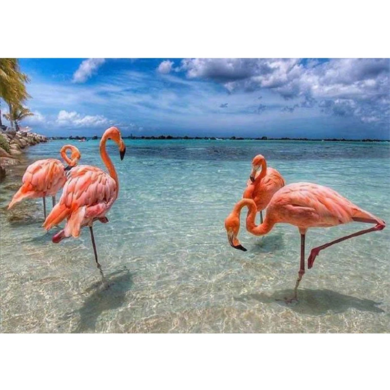 

5D DIY Diamond Painting Animal Flamingo Cross Stitch Set Mosaic Diamond Embroidery Painting Home Decoration Handmade Gift