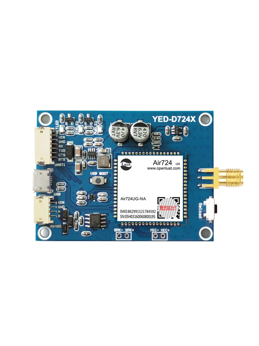 Air724 All-network 4G DTU Module IoT LTE Communication Serial UART-RS485 Core Board