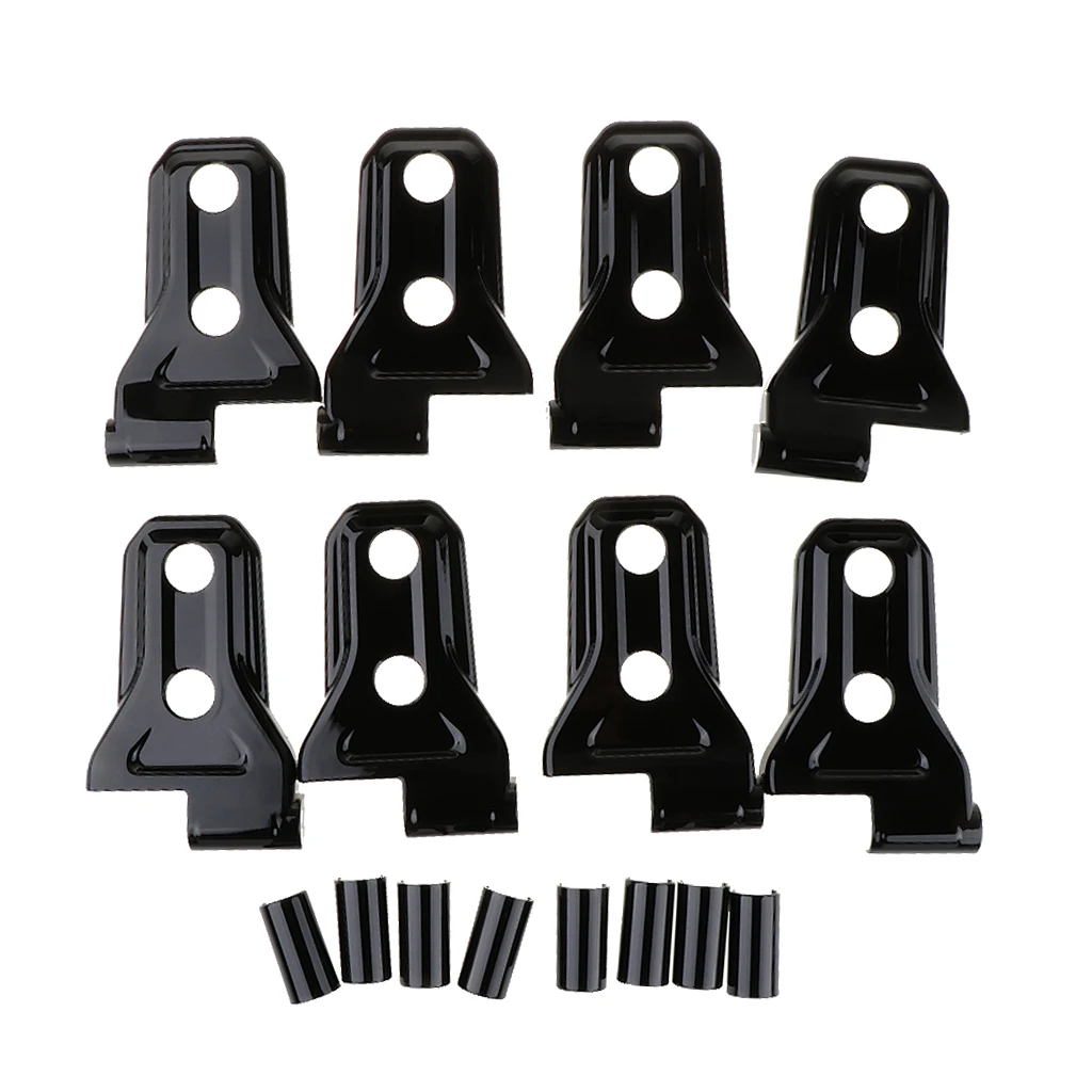 

8pcs ABS Black Door Hinge Cover Protector For 2018 Jeep Wrangler JL 4 Doors