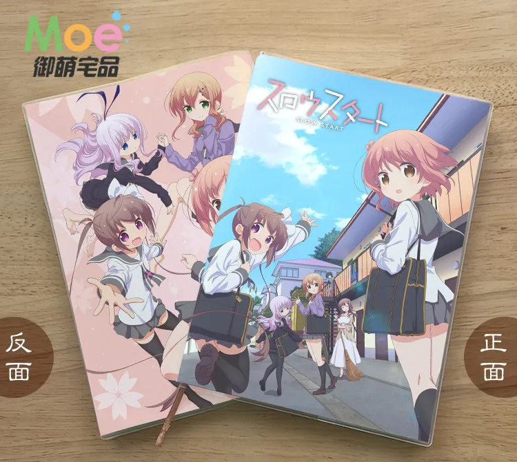 

Блокнот из аниме с медленным стартом для учеников, блокнот для письма, блокнот с деликатной защитой глаз, фотоальбом, подарок