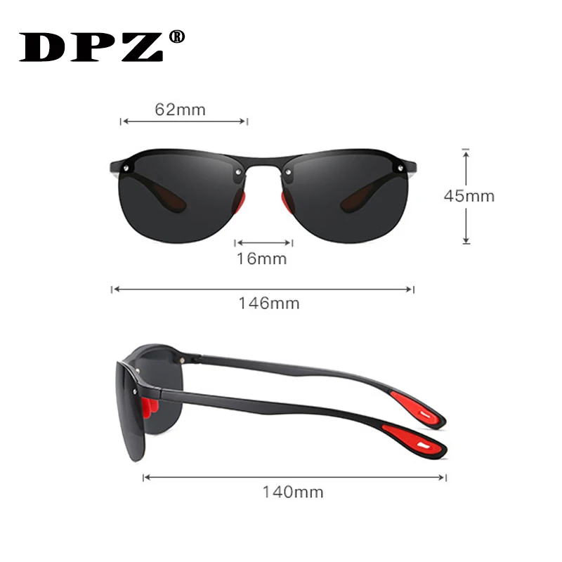 Солнцезащитные очки DPZ Мужские поляризационные роскошные солнечные аксессуары