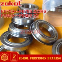 zokol f6700zz to f6806zz flange bearings f6701 f6702 f6801f6802 f6803 f6804 f6805 f6806 f63800 zz deep groove ball bearing