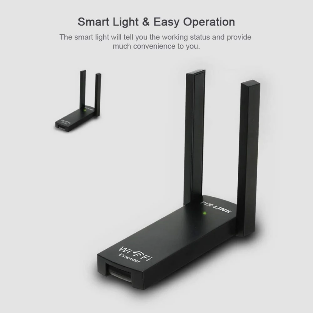 Беспроводной Wi Fi ретранслятор 300 Мбит/с USB роутер усилитель сигнала с двойной