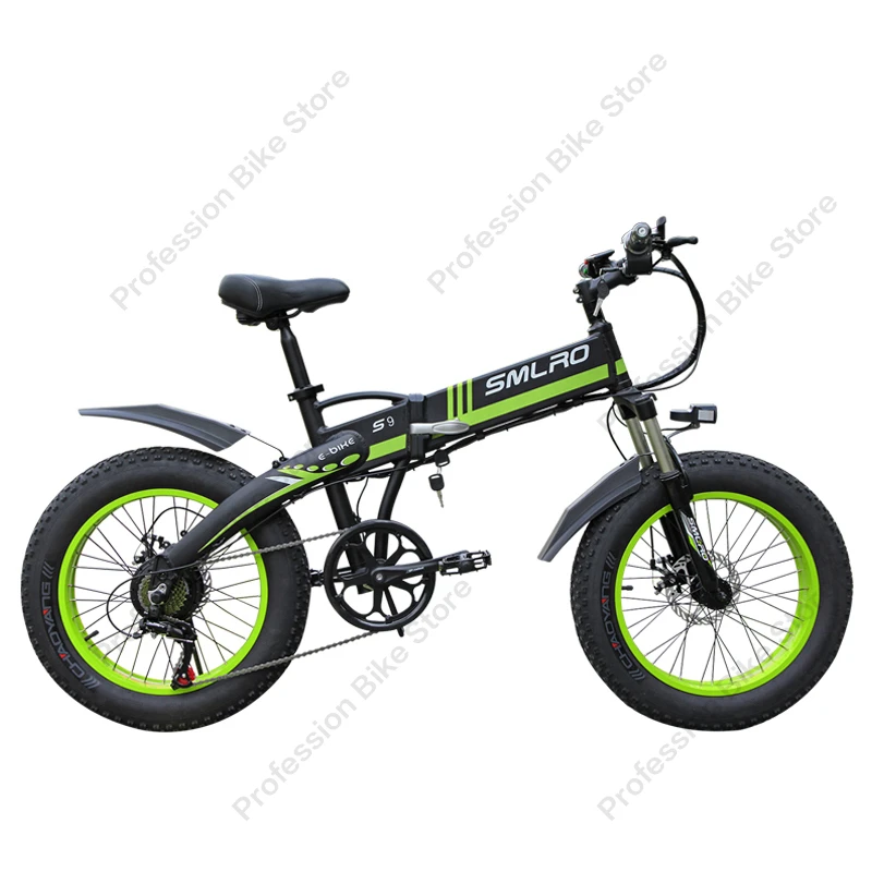 Online SMLRO S9F Elektrische Bike 20 Zoll Rad 800W 48V 15AH Lithium-batterie E-Bike Erwachsene Folding Berg Fett Fahrrad Straße Elektromobil