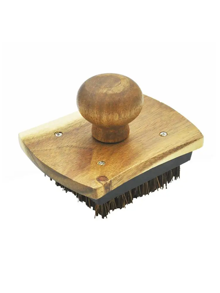 

Pizza Oven Stone Cleaning Brush Wooden Handle Pizza Cleaning Tool Brass Wood Handle Grill Cleaning Oven Small Brush Oven Roccbox