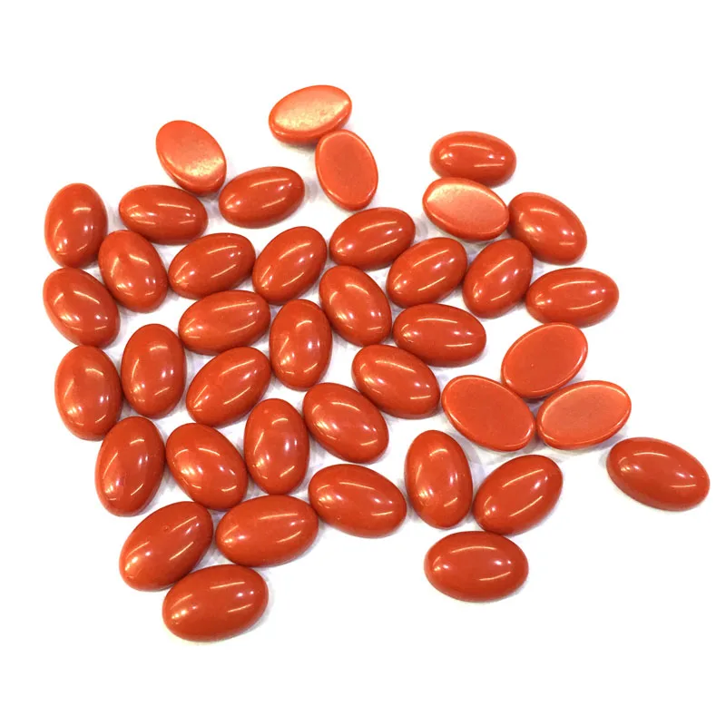 Горячая Распродажа Элегантный овальный коралловый кабошон 8x12 мм очаровательный