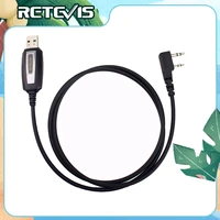 walkie talkie two pin usb programming cable for kenwood baofeng uv 5r uv 82 retevis h777 rt22 rt15 rt81 for win xp78 system