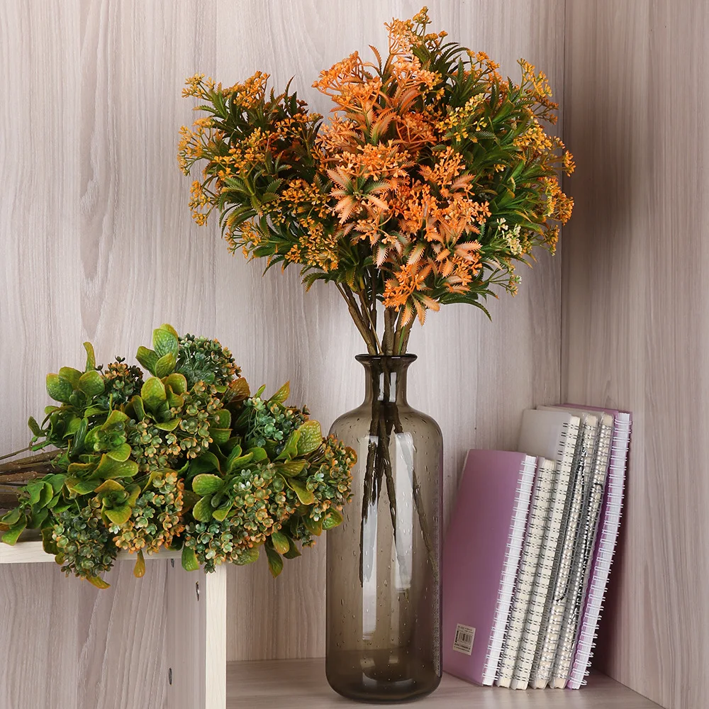 

Spray paint single artificial plant outdoor greening artificial artificial flowers bunch restaurant home green plants