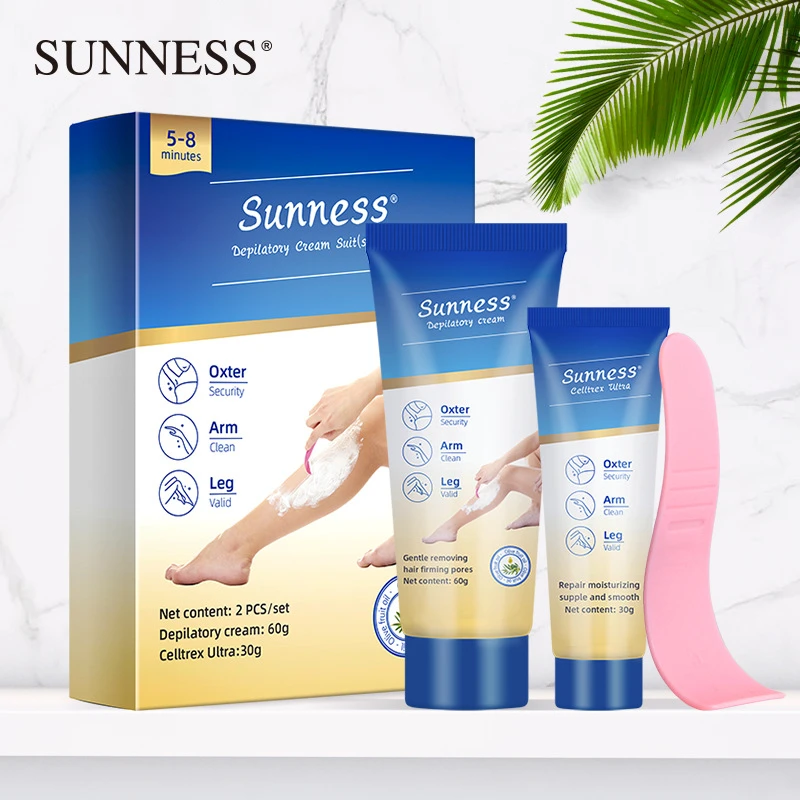 

Men and Women Herbal Depilatory Cream Hair Removal Painless Cream for Removal Armpit Legs Hair Body Care Shaving 60+30g
