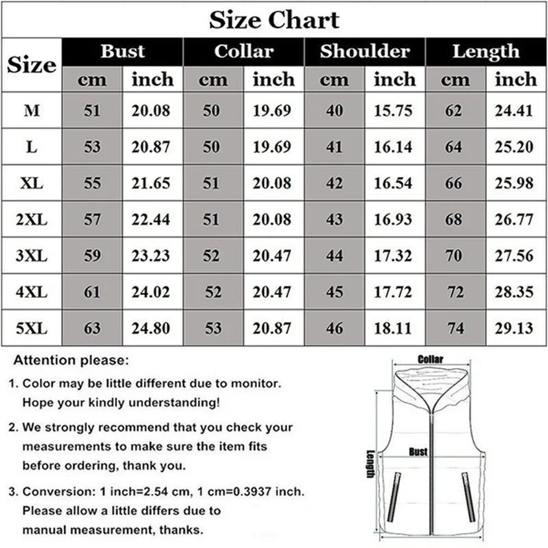 

Men Vest Jackets Sleeveless Coat Winter Mens Vest For Down Cotton Waistcoat Warm Coat Sleeveless Liner Male Slim Gilet Plus Size