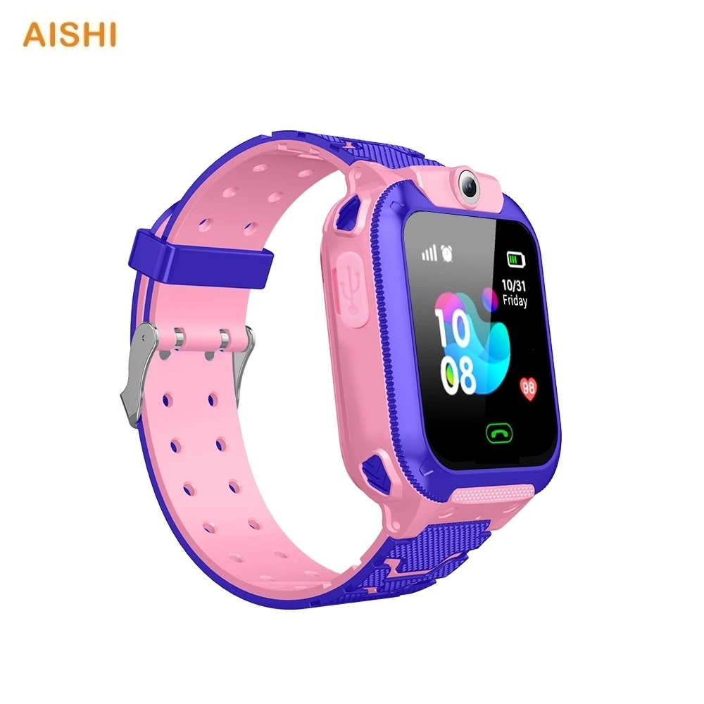Q12B Child Smart Watch LBS Positioning 2G Network Kids Smartwatch Dial Call SOS Photo Camera Math Game Android IOS Setracker
