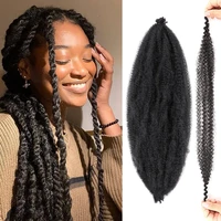fluffy marley braids twist croche hair springy afro twist braiding hair for distrssed butterfly locs soft crochet locks african