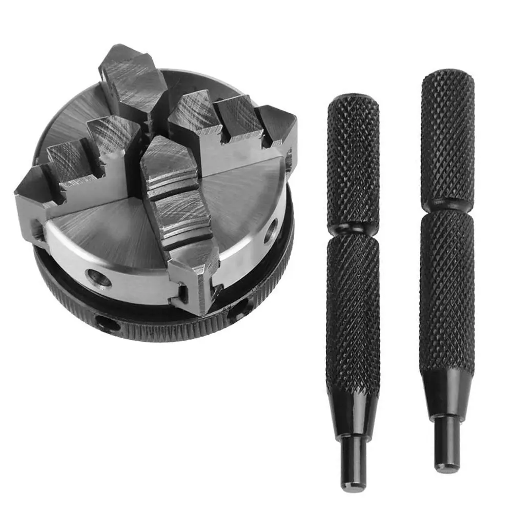 

Mini Lathe Chuck K02-50 M14 4 Jaw Reversible Self Centering Scroll Chucks With Lock Lever Lathe Chuck Self-Centering Metal