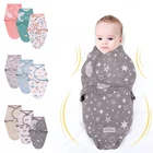 Хлопковое одеяло для новорожденных, постельное белье, милый мультяшный спальный мешок для младенцев 0-6 месяцев