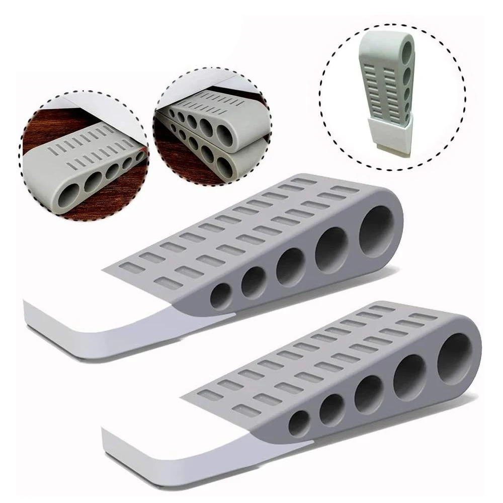 

Nail-free Safety Rubber Door Stopper Kids Safety Protection Door Stopper Wedge Security Door Stops Anti-bump Door Holder Gear