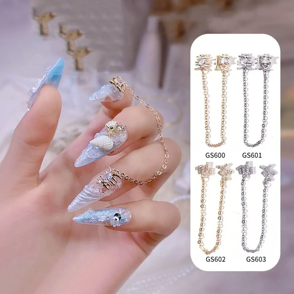 Роскошные подвески-цепочки украшения для ногтей Стразы блестящие ювелирные