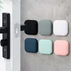 Утолщенный дверной Силиконовый противоударный дверной коврик без отверстий Бесшумная амортизирующая дверная ручка домашний дверной ограничитель для ванной комнаты