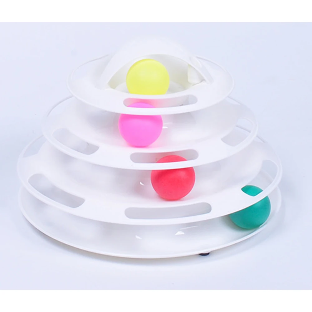 PP пластиковая игрушка котенок Интерактивная интеллектуальная Тройная забавная