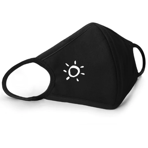 Sun 1 шт., хлопковая маска для лица с рисунком из аниме, 3D, зимние дышащие маски для мужчин и женщин, Пылезащитная маска для рта, унисекс - Цвет: Sun