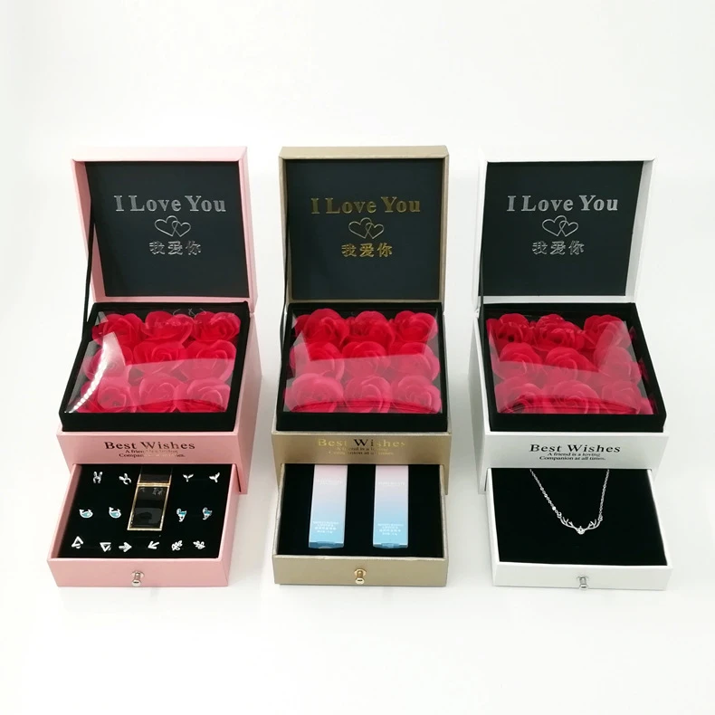 Lexing China Factory TOP Sales of High Quality Gift Box with 16 Roses