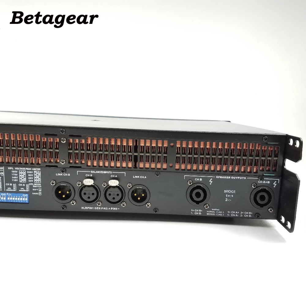 Профессиональный усилитель Betagear 2350 Вт x2 канальный мощности сабвуфер 14000q