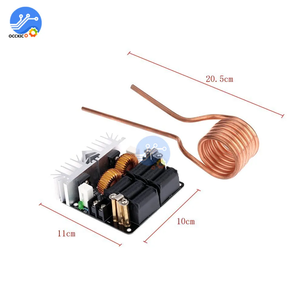 Высокая Мощность 20A 1000W ZVS низкое нулевой Напряжение индукционный нагрев Доска модуль постоянного тока 12 V-48 V Flyback драйвер нагреватель для DIY Высокое качество
