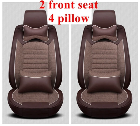 2 front 4 pillow Передняя+ задняя крышка автомобильного сиденья для Volkswagen Passat b5 b6 b7 b8 golf 4 golf 5 golf 6 golf 7 tiguan Polo tiguan touareg Dacia duster - Название цвета: 2 front 4 pillow